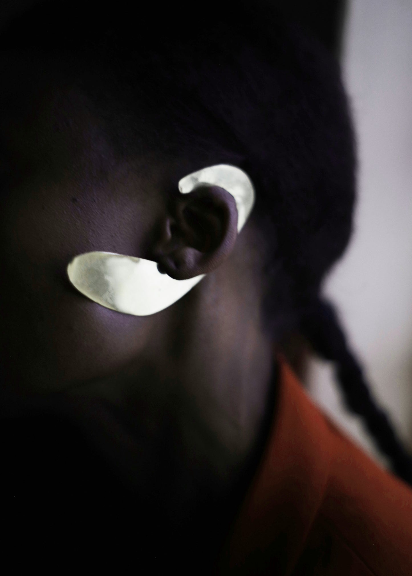 Gathering cuff earring