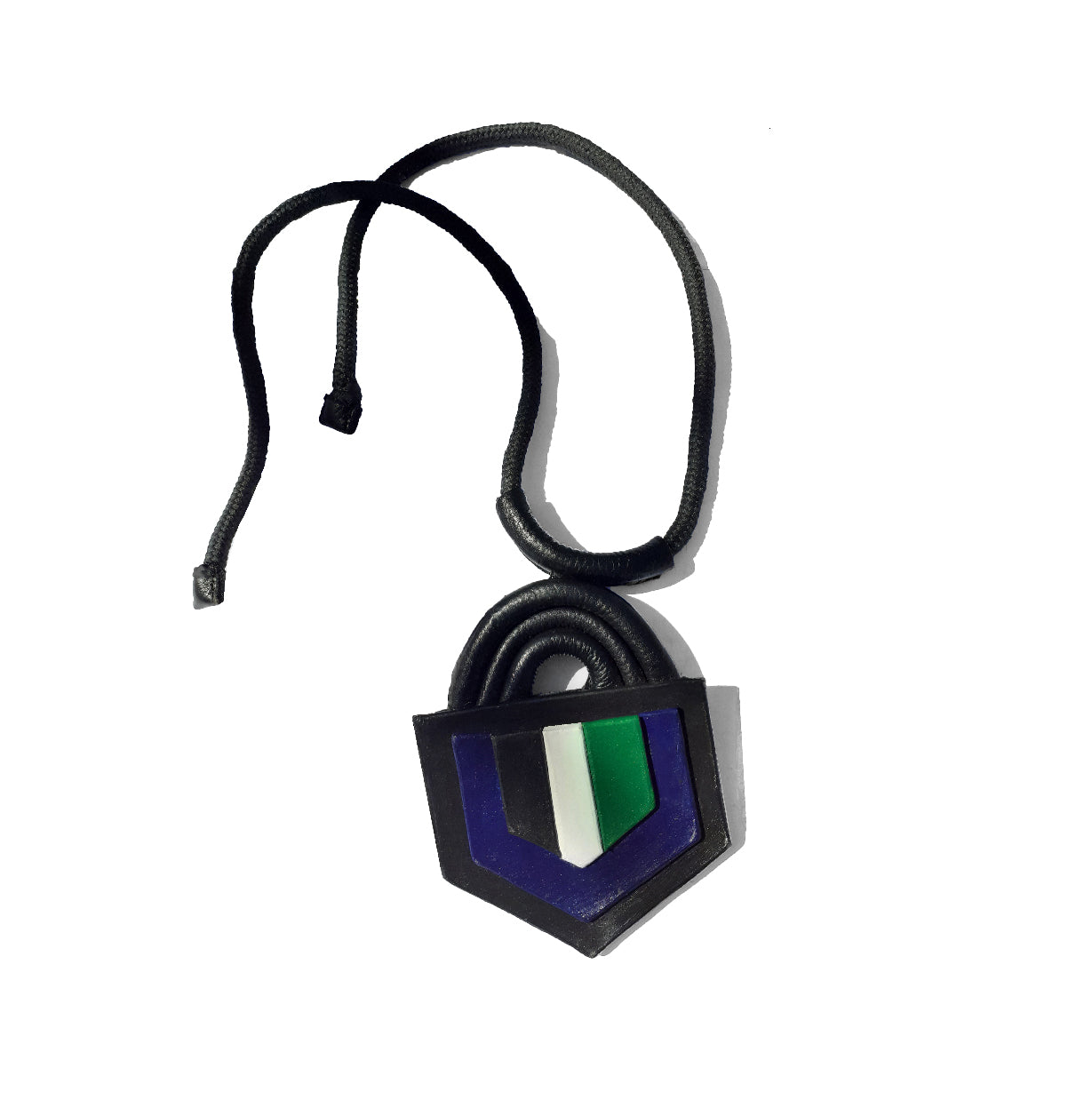 Iris necklace - green