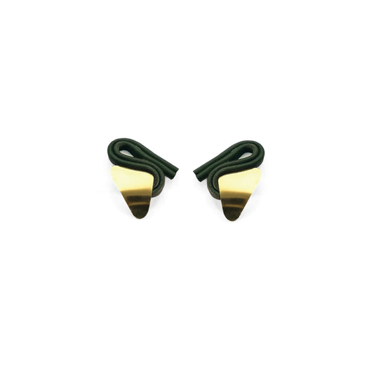 Evoke Earrings- Mini Dark Green