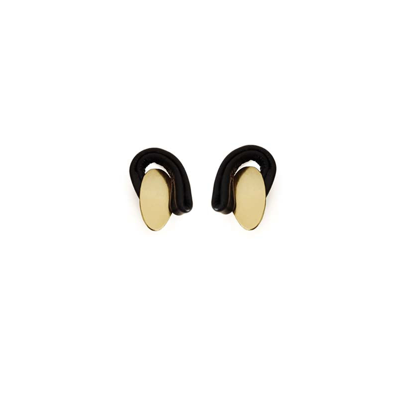 Resonance earrings- mini black
