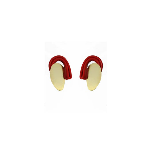 Resonance earrings- Mini red