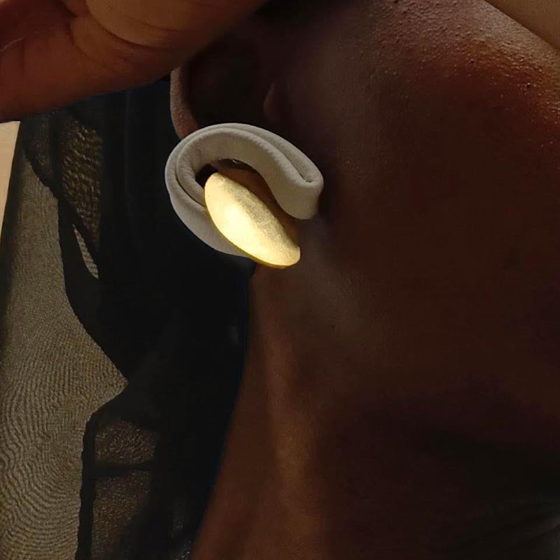 Resonance earrings - Mini white