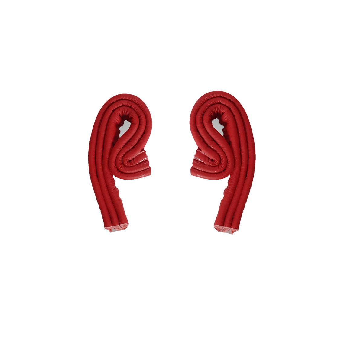 Flow earrings- red small